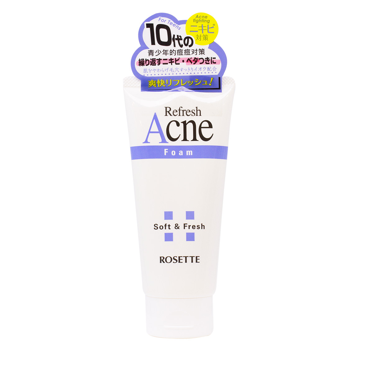 Sữa Rửa Mặt Tạo Bọt Ngăn Ngừa Và Giảm Mụn Trứng Cá Và Mụn Mủ Rosette Acne Refresh Foam 120G