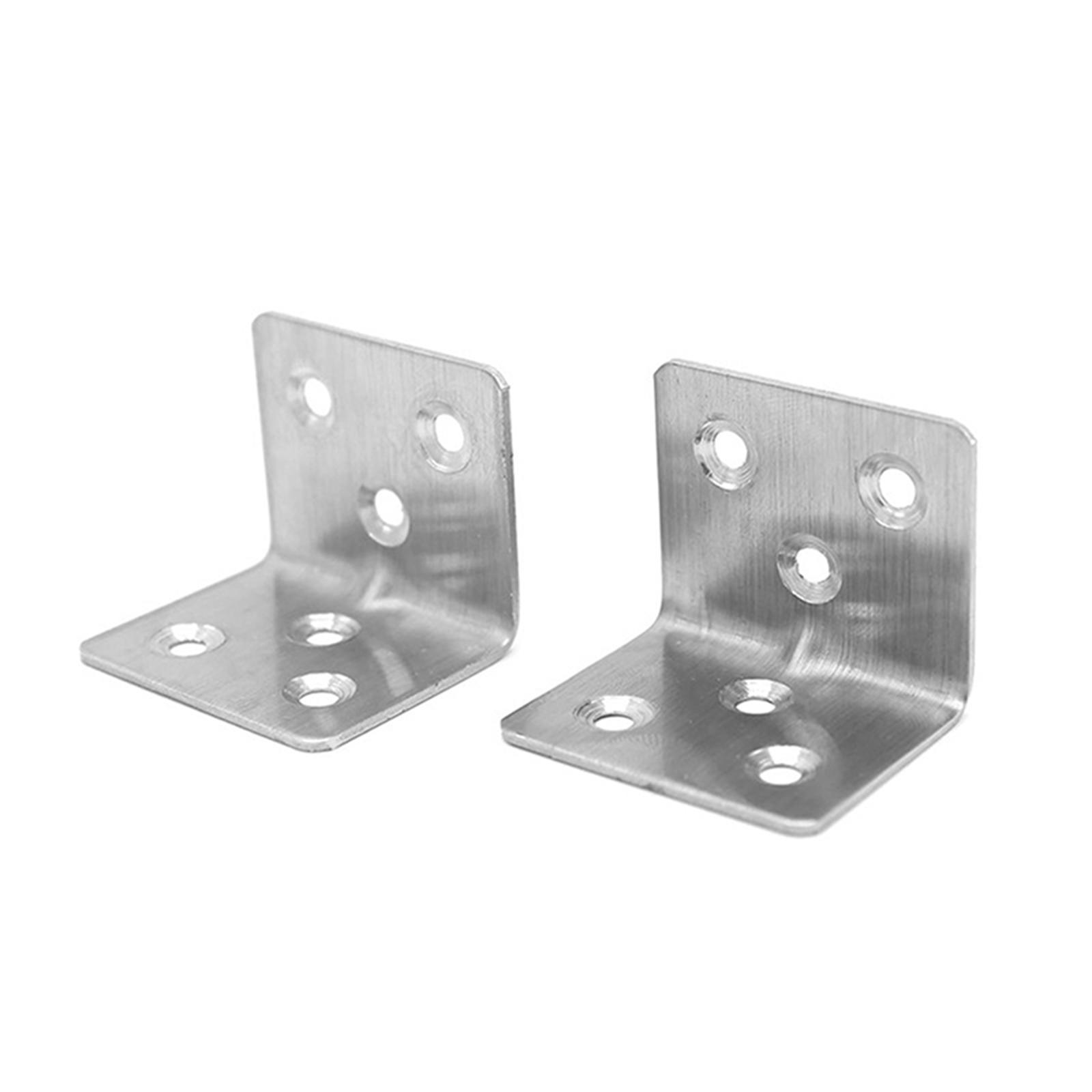 10x Corner  Furniture Hardware Connection 90 Degree Brackets for Table
