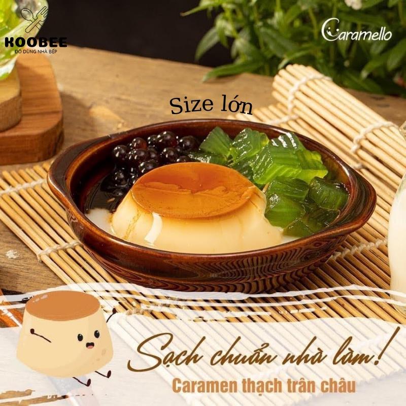 Combo 50 hộp làm bánh flan caramen có nắp KooBee - Khuôn bánh flan bánh da lợn plan hình tròn/hình trái tim