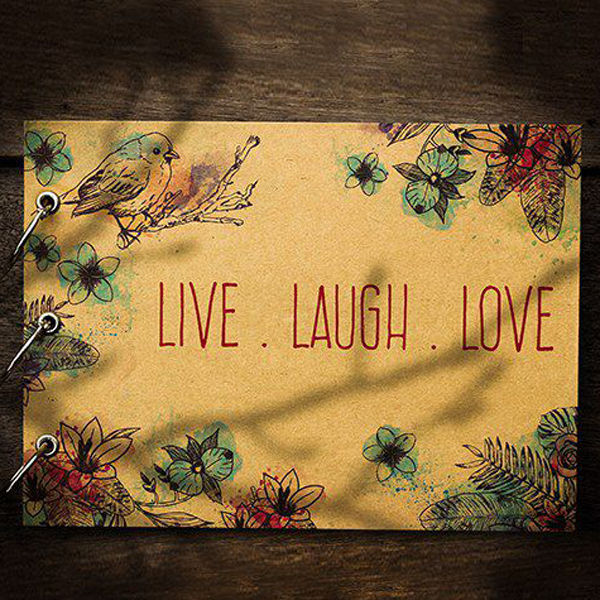 Album Ảnh Tự Trang Trí Live Laugh Love (19 x 26 cm)