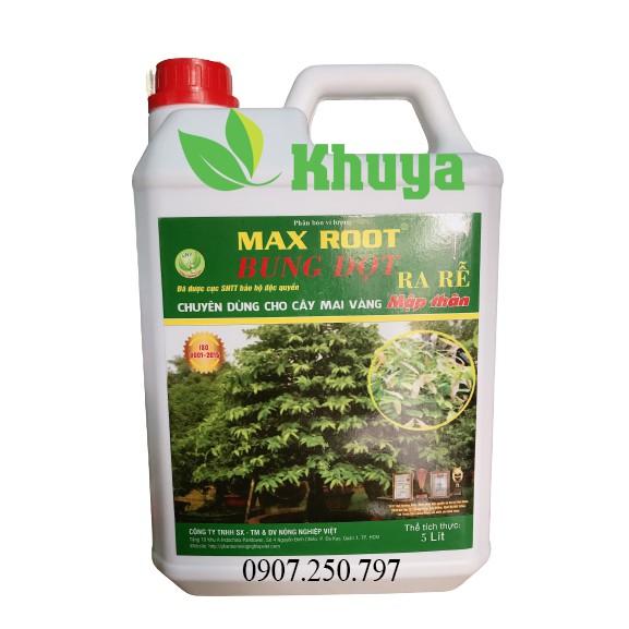 Phân bón vi lượng Max Root Bung Đọt Ra rễ cal 5 lít Tặng kèm 1 chai phân bón