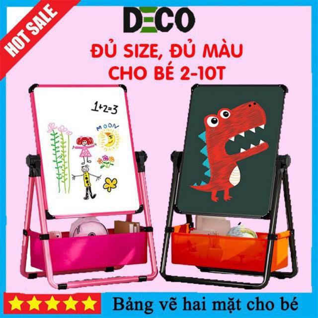 Bảng Vẽ Cho Bé, Bảng Flipchart 2 Mặt Xanh Và Trắng, Viết Bút Lông Và Phấn, Đồ Chơi Giáo Dục Thông Minh Cho Bé