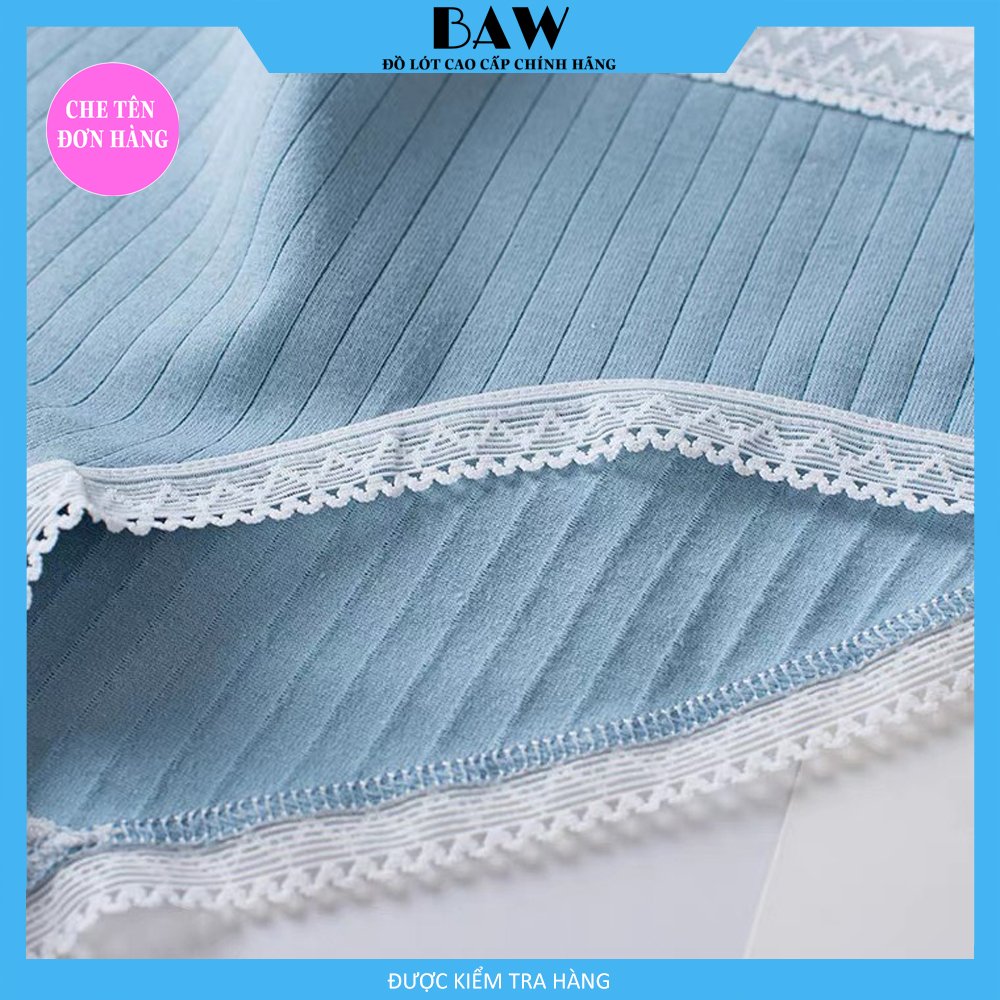 Bộ 5 Quần Lót Nữ Cotton găn tăm thương hiệu BAW thấm hút tốt mẫu QLN29