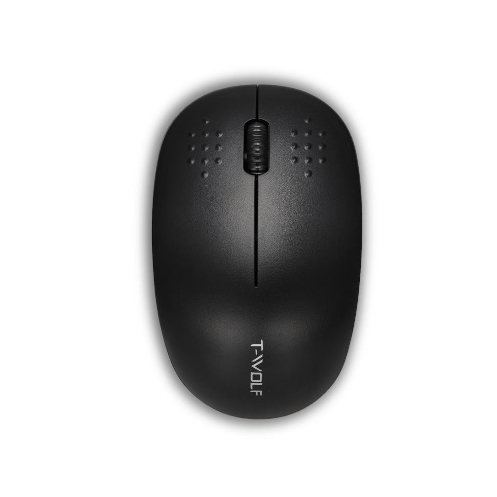 T-WOLF Q4 2.4G Wireless Optical Office Mini Mouse 3 Button 1000 DPI Ergonomic Gaming Mouse for PC/Laptop White