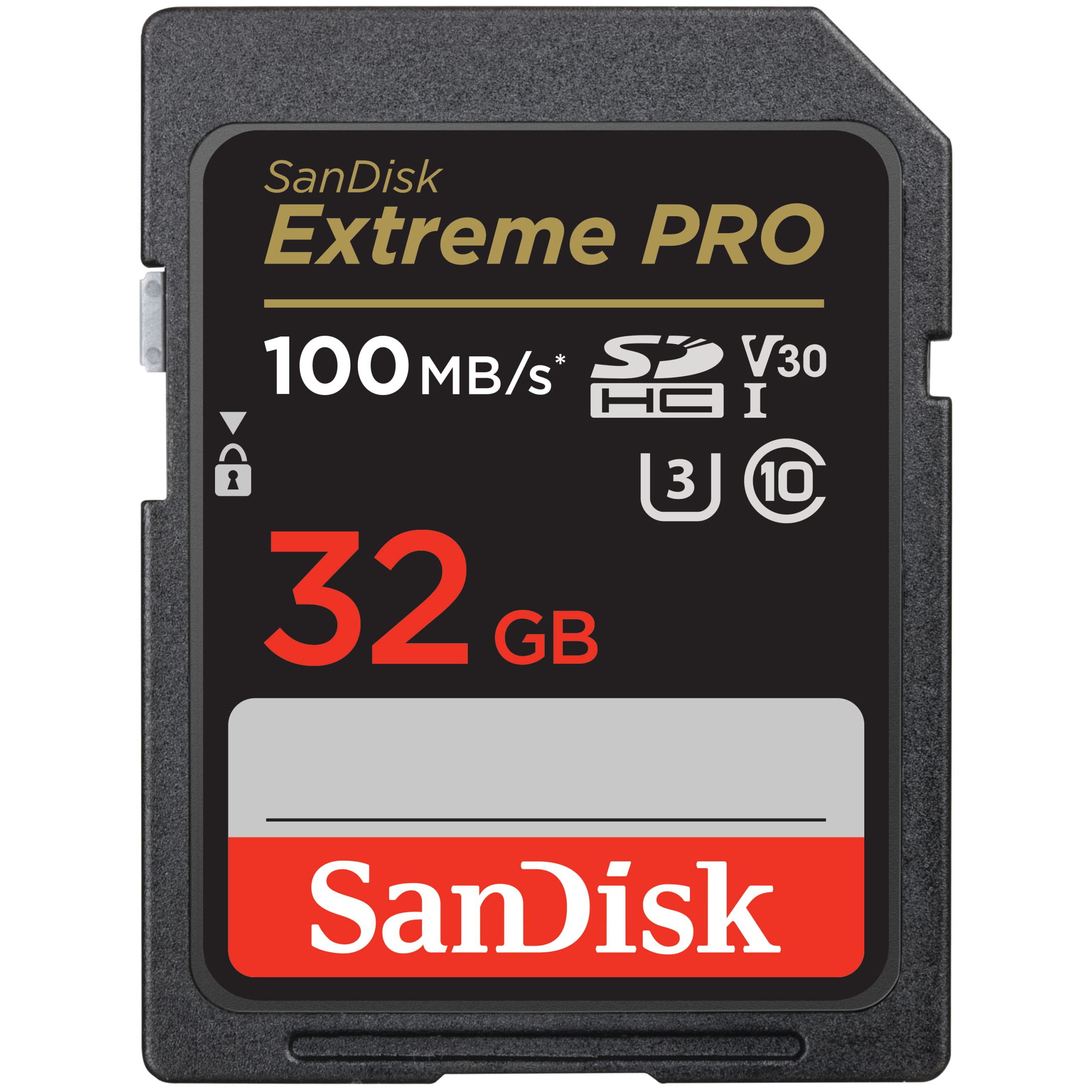 Thẻ nhớ SDHC SanDisk Extreme Pro SDSDXXO-032G U3 V30 32GB 100MB/s New 2022 - Hàng Nhập Khẩu