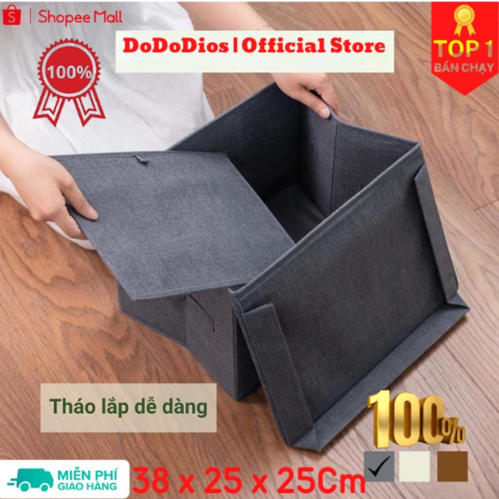 combo 2 hộp vải đựng đồ đa năng 38x25x25cm - chính hãng dododios