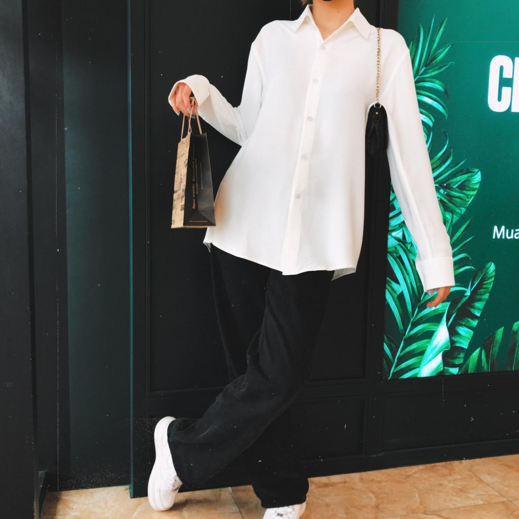 Áo sơ mi nam form rộng phong cách Unisex thời trang