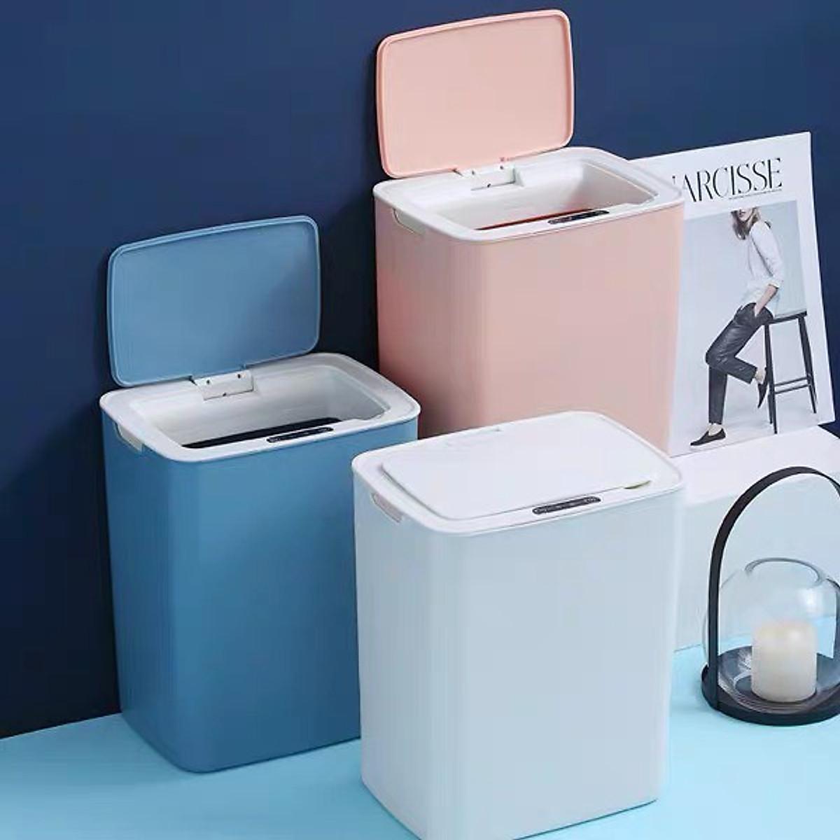 Thùng Rác Thông Minh Cảm Ứng Tự Động Đóng Mở 14L ( Sạc Tích Điện ) - giao mầu ngẫu nhiên - HÀNG CHÍNH HÃNG