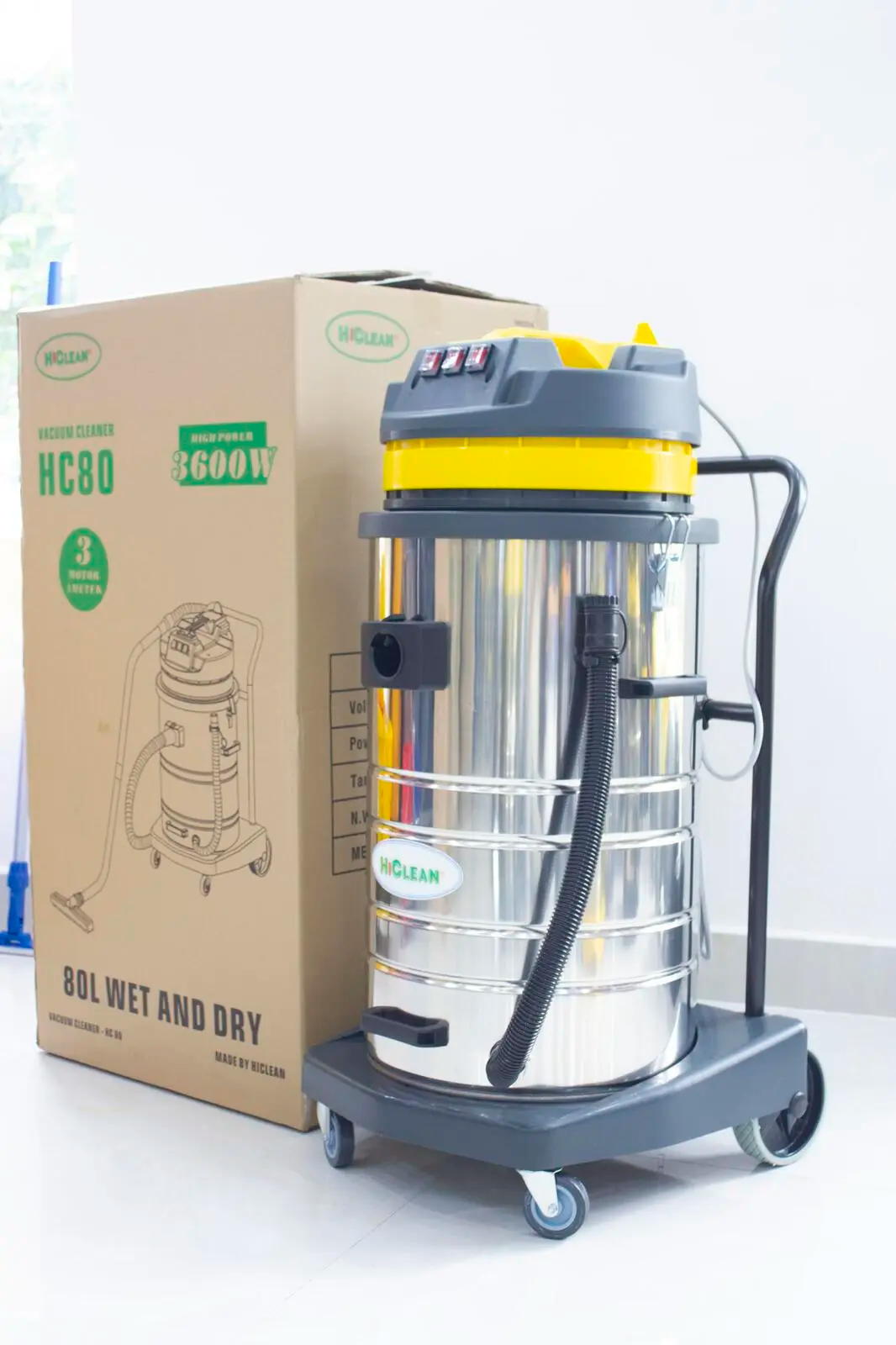 Máy hút bụi công nghiệp HiClean HC80 - Hàng chính hãng