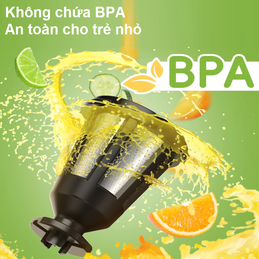 HÀNG CHÍNH HÃNG. Máy ép chậm trục ngang, thương hiệu Mỹ cao cấp Biolomix SJ-012. Công suất 180W