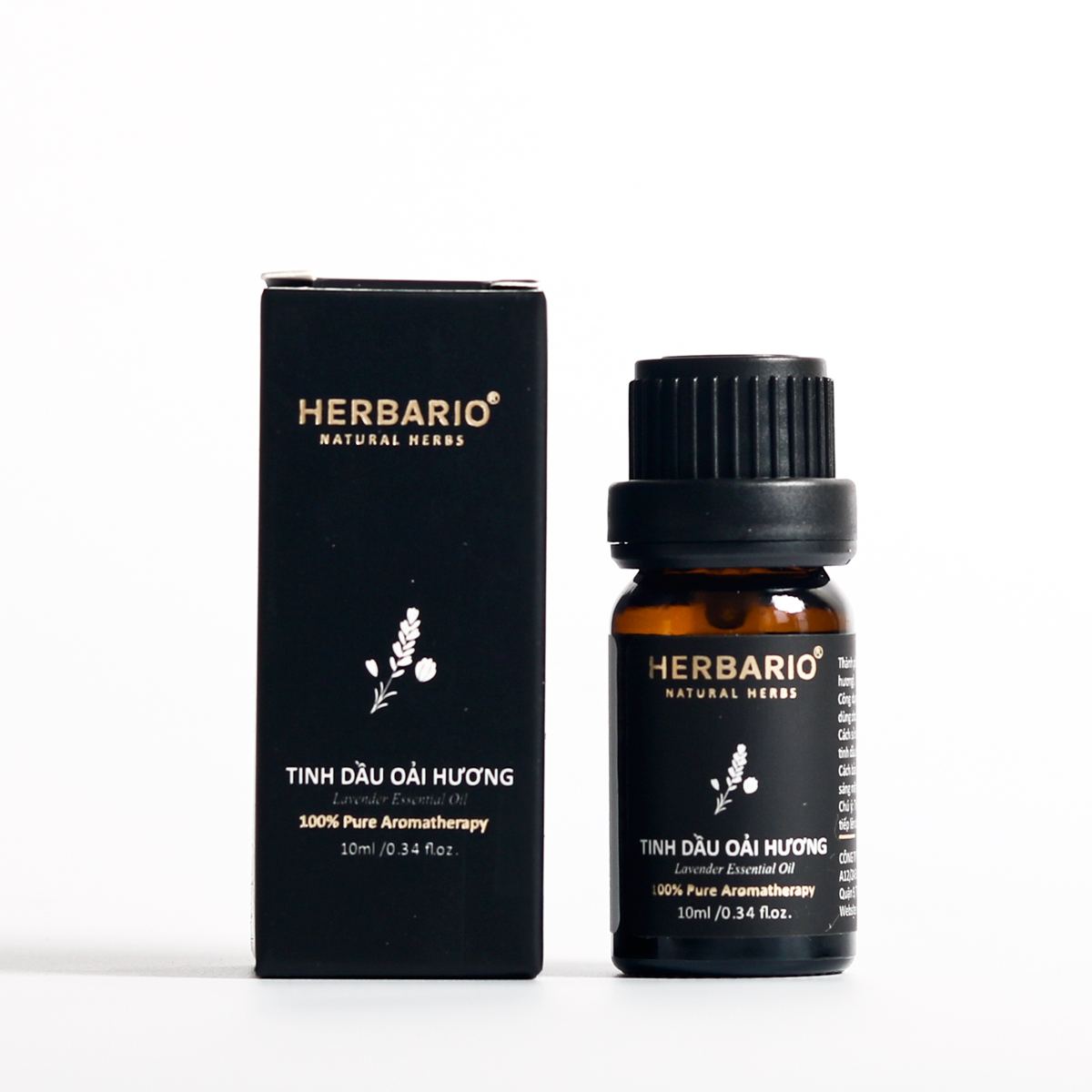 Tinh dầu oải hương nguyên chất herbario 10ml (Lavender Essential Oil)) 