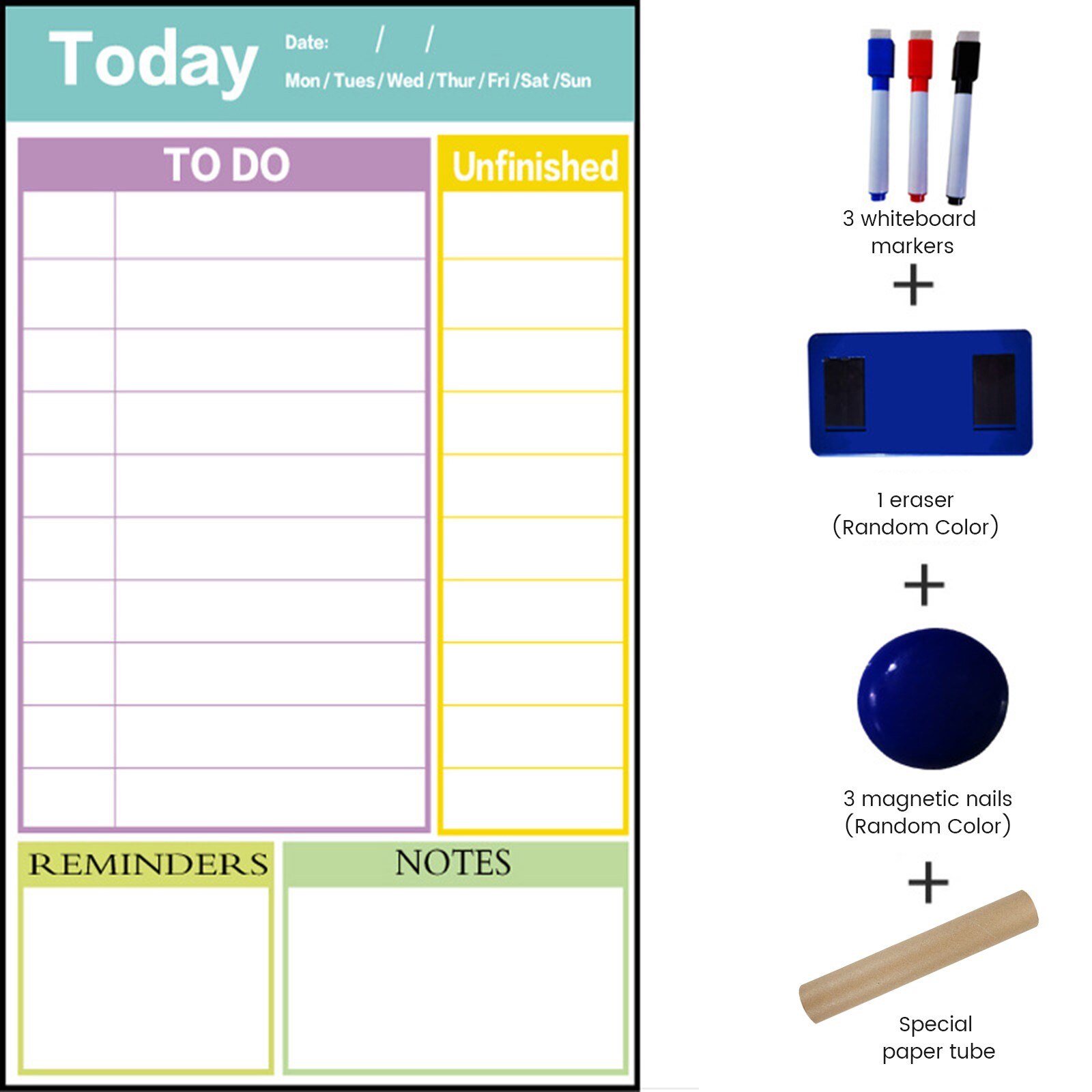 Bảng từ tính hít tủ lạnh ghi chú công việc TODO NOTES