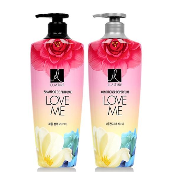 Cặp dầu gội/xả hương nước hoa Elastine Shampoo De Perfume 600ml
