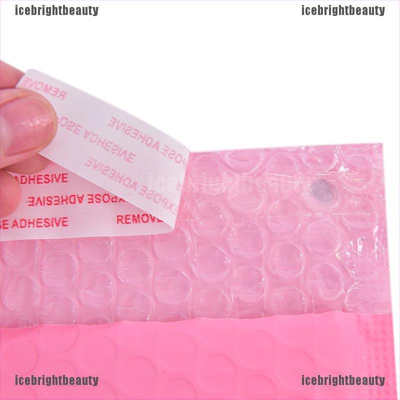 ICEB 10x Pink Bubble Bag Mailer Plastic Padded Envelope Shipping Bag Packaging