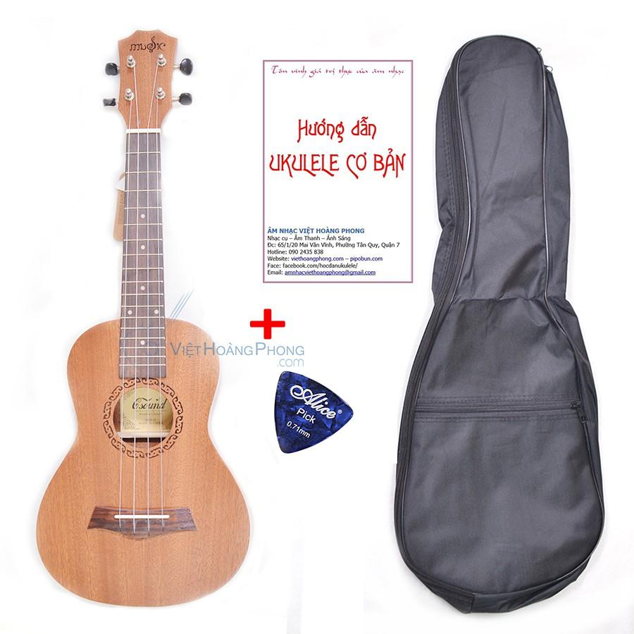 Đàn Ukulele Concert Music gỗ Mahogany + Bộ phụ kiện