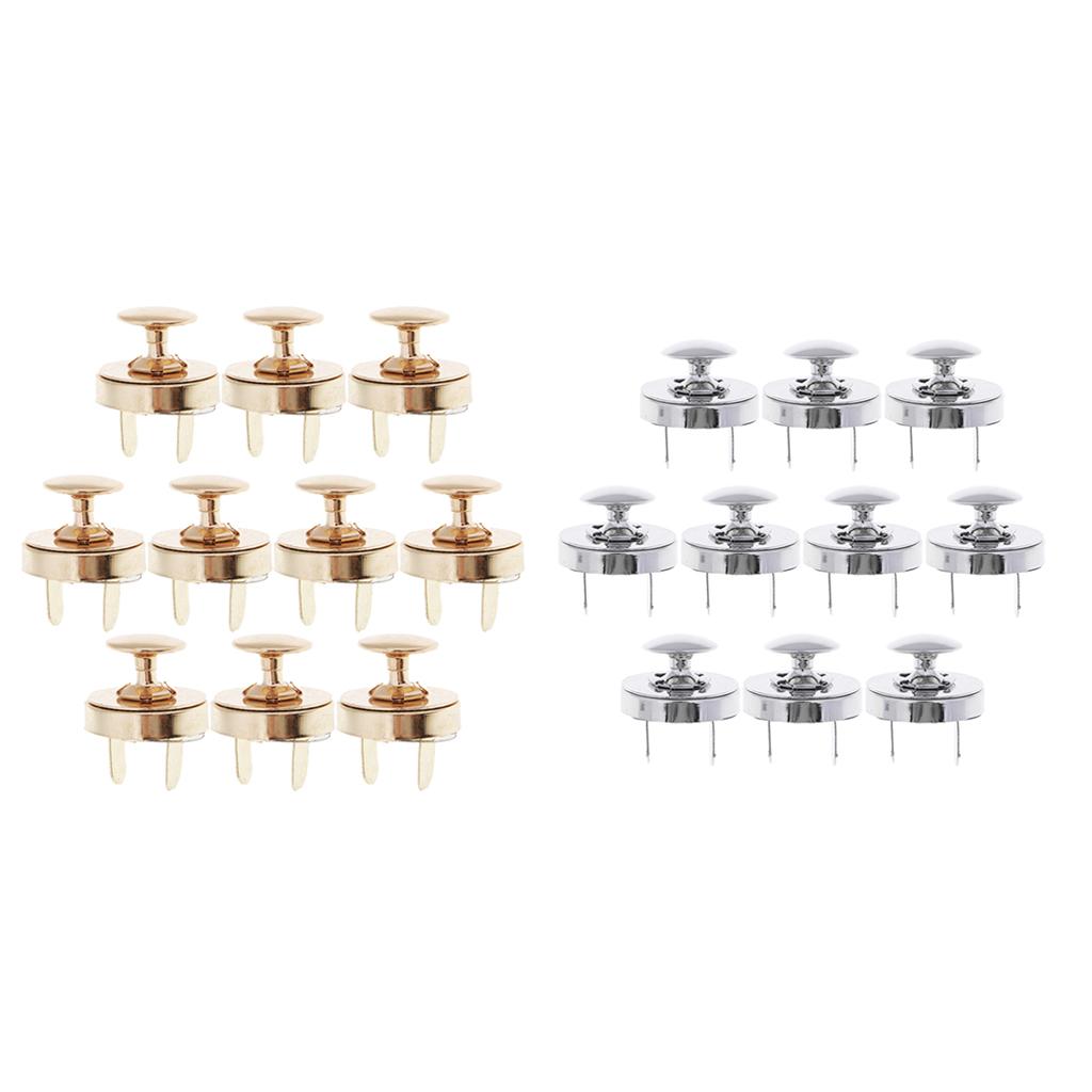 20 Bộ 18 Mm Kim Loại Từ Khóa Nút Túi Ví Cầm Vàng Bạc