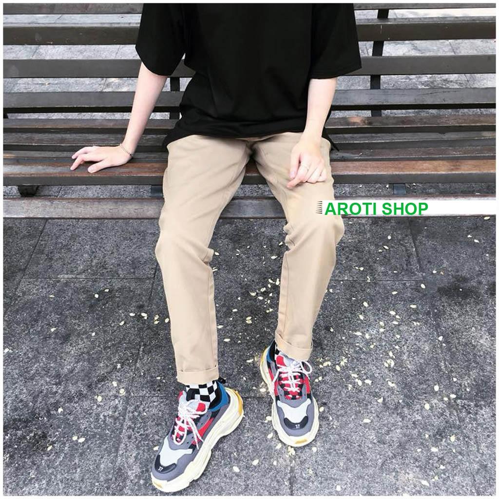 Quần Baggy Nam Nữ KAKI Ống Suông Unisex-BG01