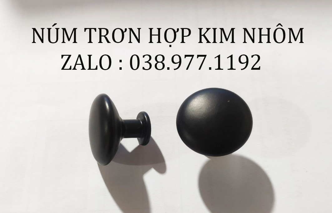 Núm tròn tủ ngăn kéo đen chất liệu hợp kim nhôm cao cấp, núm tủ,núm Tủ Ngăn Kéo Hợp Kim Cao Cấp, Núm Cửa Tủ Gỗ, Tay Nắm