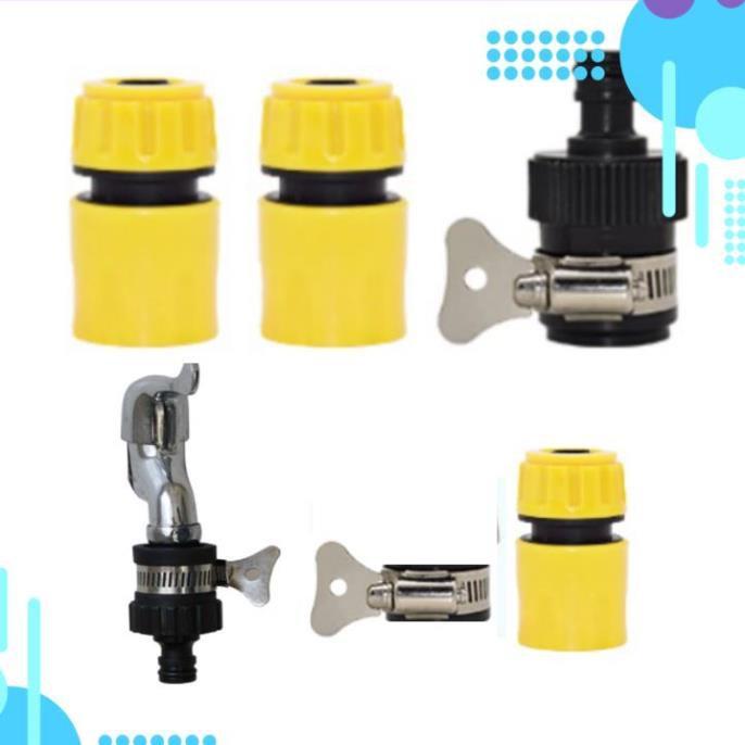 Bộ dây vòi xịt nước rửa xe, tưới cây . tăng áp 3 lần, loại 7m, 10m 206236 đầu đồng, đai, + tặng đai