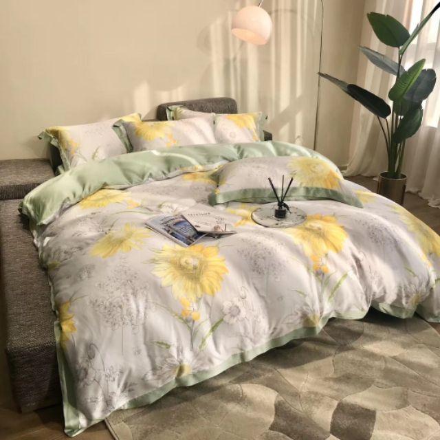 Bộ chăn ga gối lụa tencel cao cấp 4 món