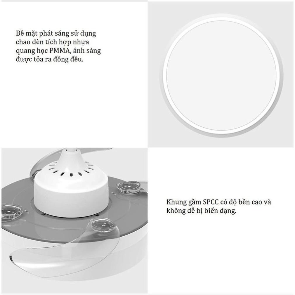 Đèn LED kiêm Quạt Trần Yeelight C2101C1060 - Cánh gió đảo chiều trong suốt, Kết nối app Mi Home, bản Quốc Tế
