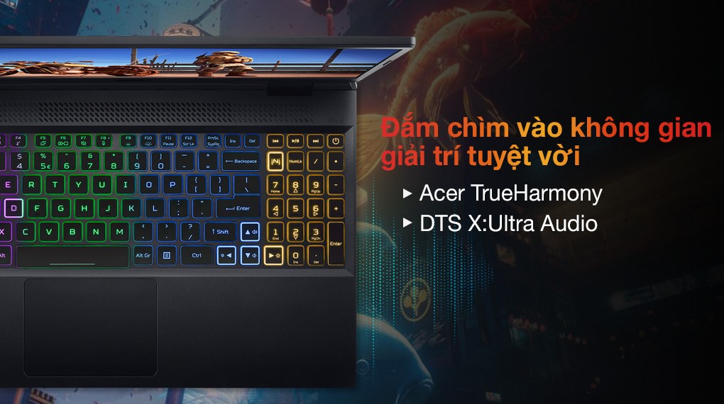 Hình ảnh Laptop Gaming Acer Nitro 5 Tiger AN515-58-52SP  i5-12500H/RAM 8GB/512GB SSD/3050 4GB Hàng Chính Hãng