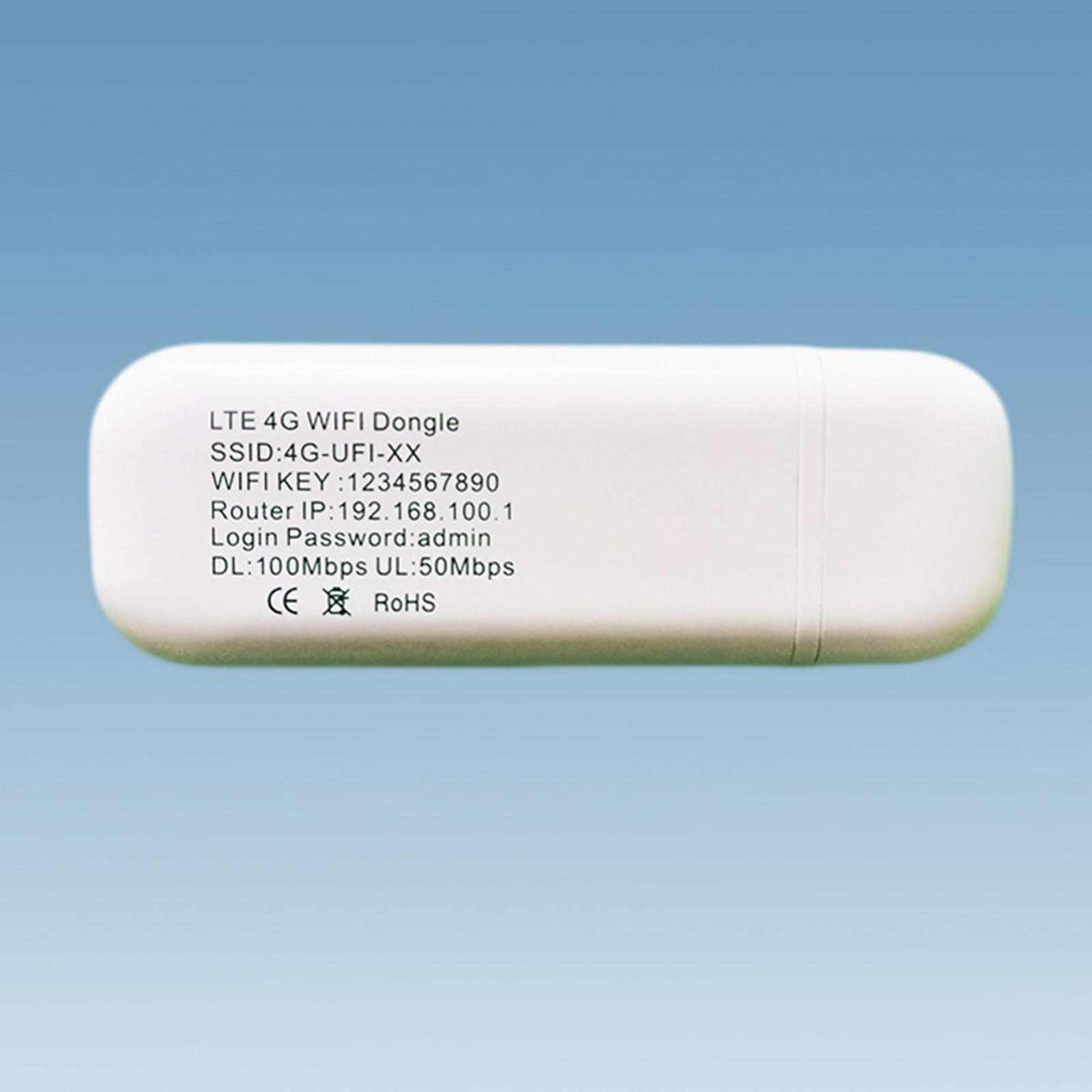 4G LTE USB Modem Dongle WiFi Wireless Unlocked Ul 50Mbps DL 150Mbps Pocket WiFi Router for PC