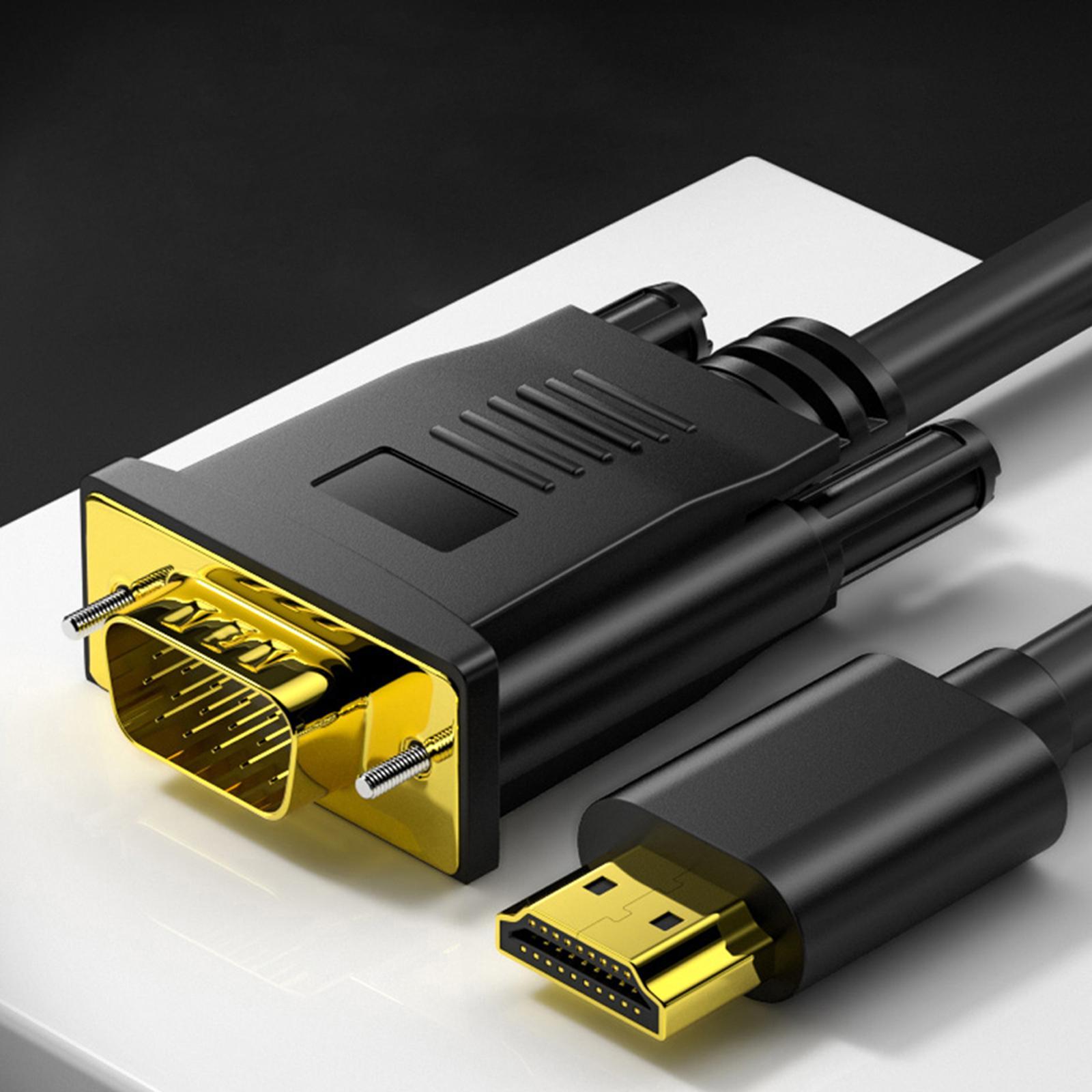 To VGA Cable 1080P Plated Connector for PC Computer Desktop