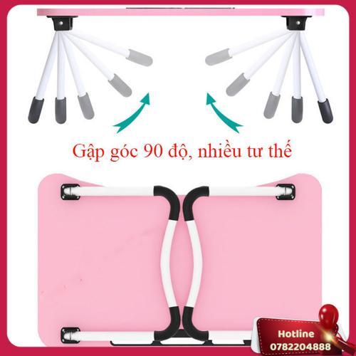 Bàn Học Gấp Gọn Thông Minh Có Khe Để Ipad Điện Thoại + Tặng Bàn Chải Đánh Răng  - Miễn Phí Vận Chuyển