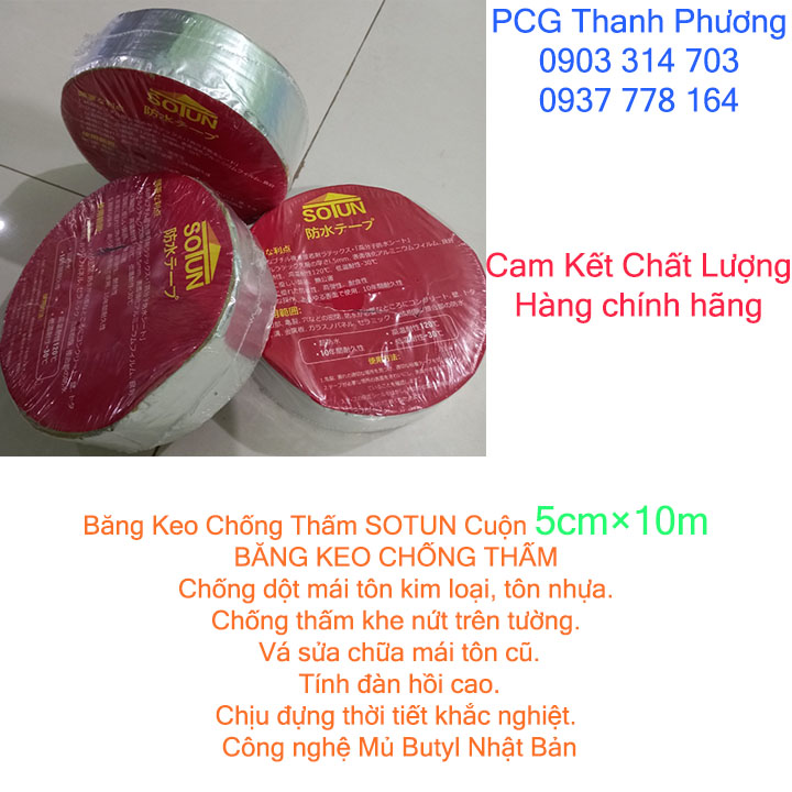 Băng keo chống thấm chống dột đa năng. Cuộn 5cm X10 m