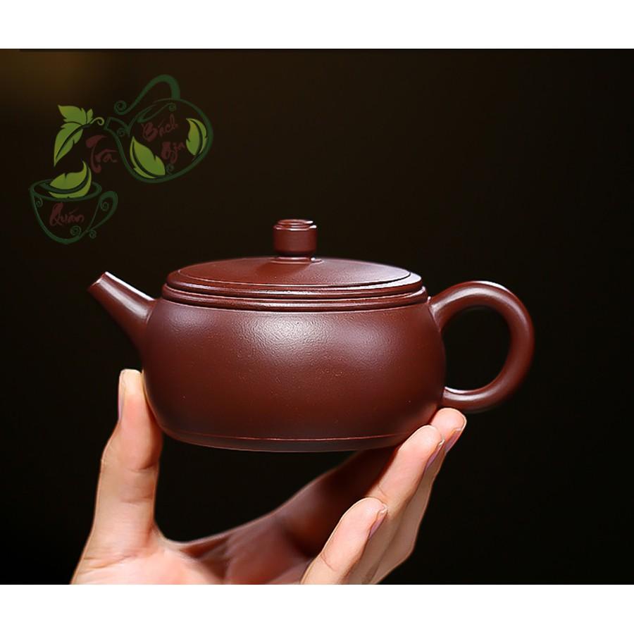 Ấm Tử Sa Nghi Hưng Dáng Trống - Chu Sa