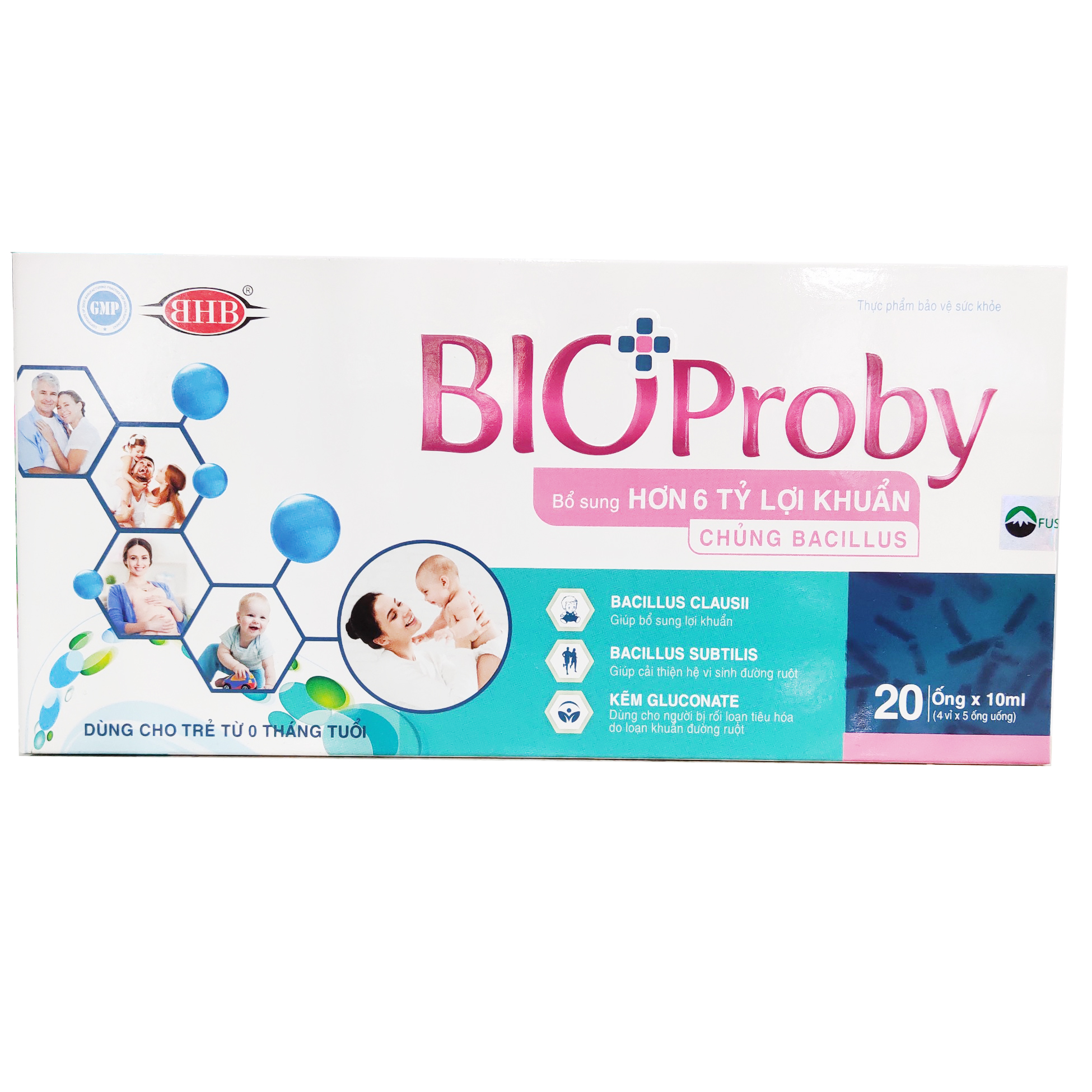 (Hộp 20 ống) Men vi sinh BIOProby - Bổ sung lợi khuẩn, giúp hệ tiêu hóa khỏe mạnh