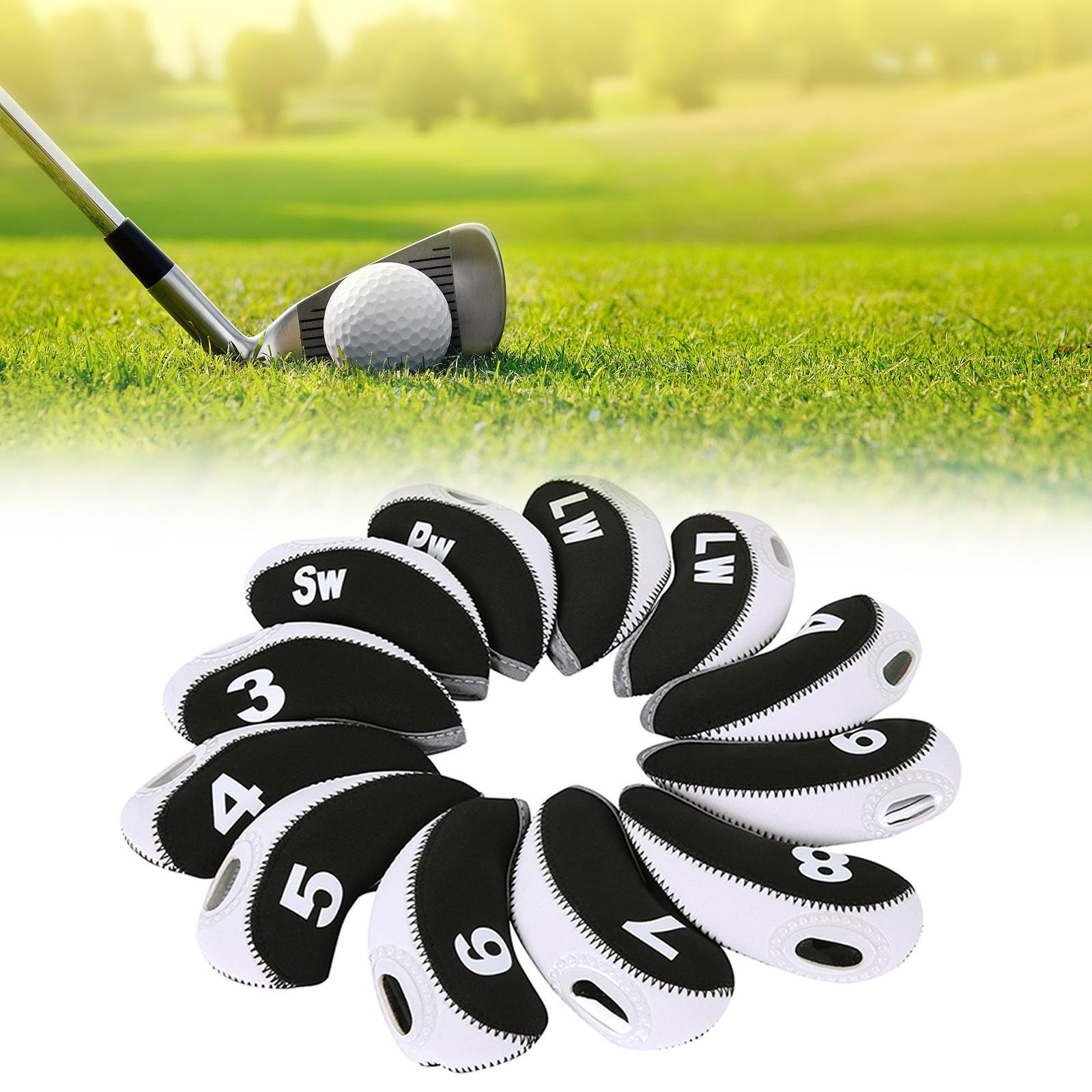 Golf Iron Head Covers Set Golf Wedges Headcovers Protector Guard Golfers