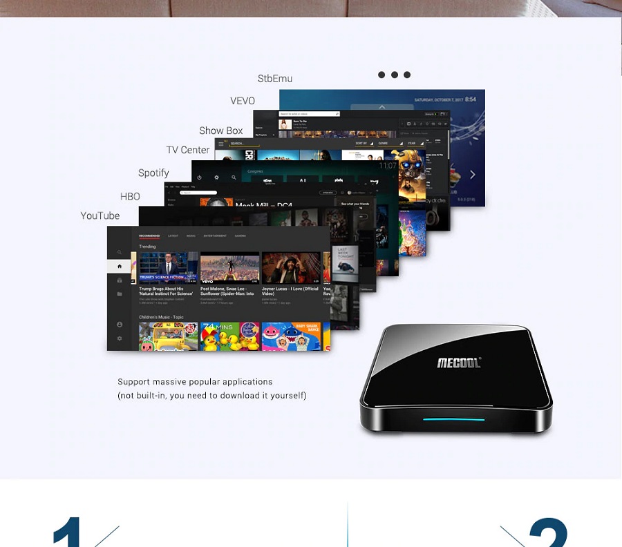 Mecool Km3 Android Tv 9.0 Có Chứng Chỉ Google (Google Certificate), Amlogic S905x2 4gb/64gb, Voice Remote Tìm Kiếm Bằng Giọng Nói - Hàng Nhập Khẩu