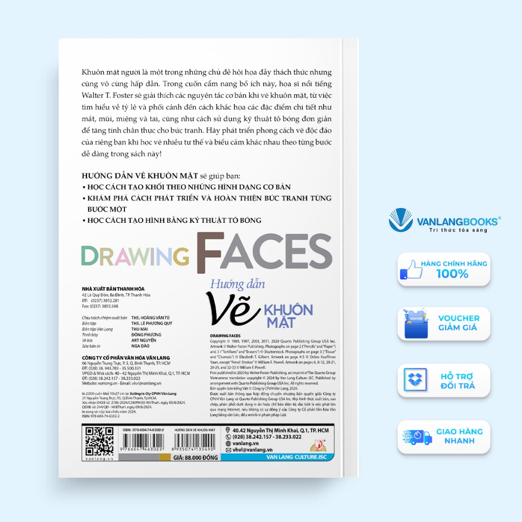 Sách - Drawing Faces - Hướng dẫn vẽ khuôn mặt - VL