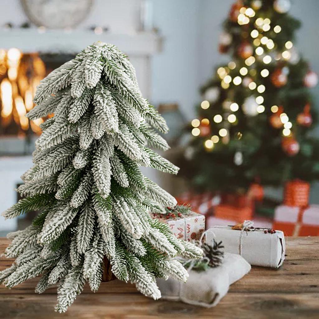 Queen Nordic Style Artificial PE 15.7 inch Christmas Tree, Desk Home Fireplace