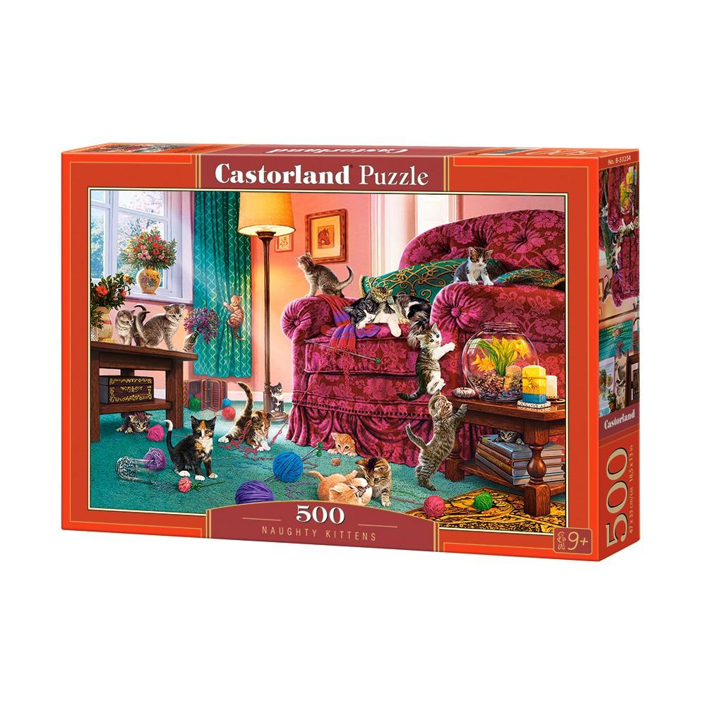 Xếp hình puzzle những chú mèo nghịch ngợm 500 mảnh CASTORLAND B-53254