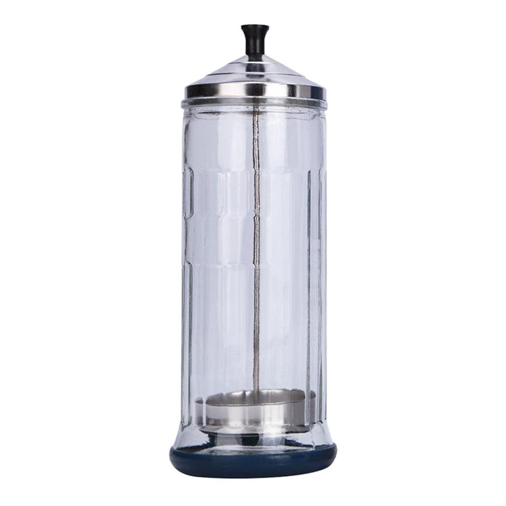 Jar Clear Sanitizer Salon Canister Disposable Cape