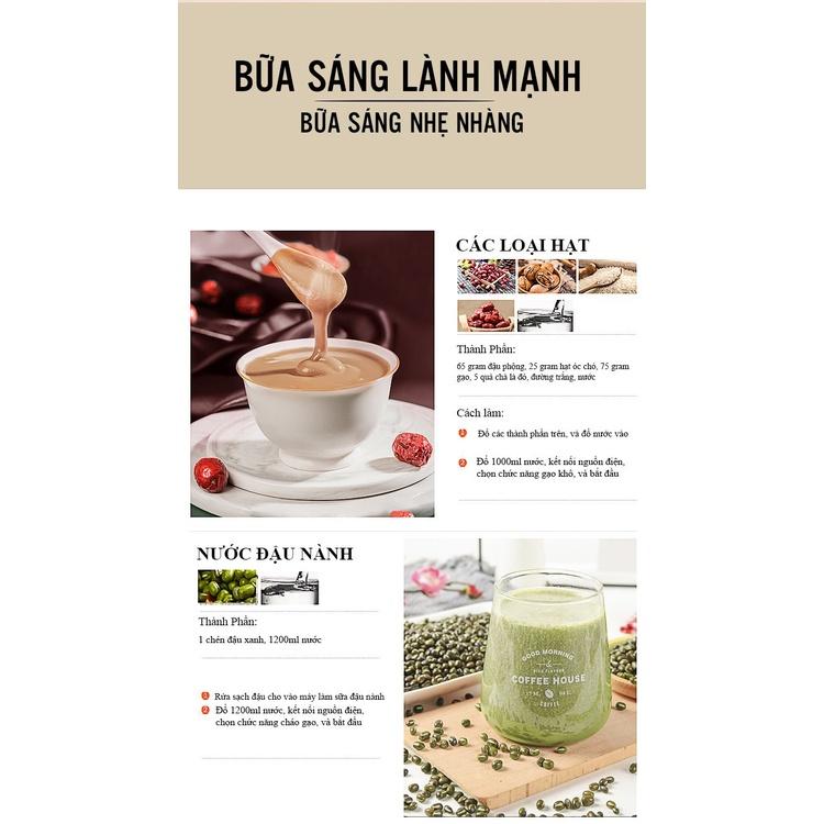 Máy Làm Sữa Hạt Đa Năng - Máy Xay Nấu Đa Năng - Máy Xay Sinh Tố + Tặng Kèm ca vắt cam