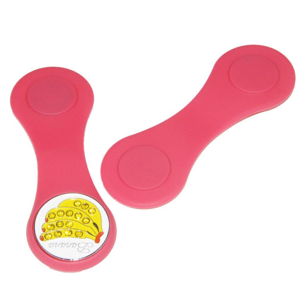 2-3pack Magnetic Golf Hat Clip Golf Ball Marker with Detachable Pattern Plate