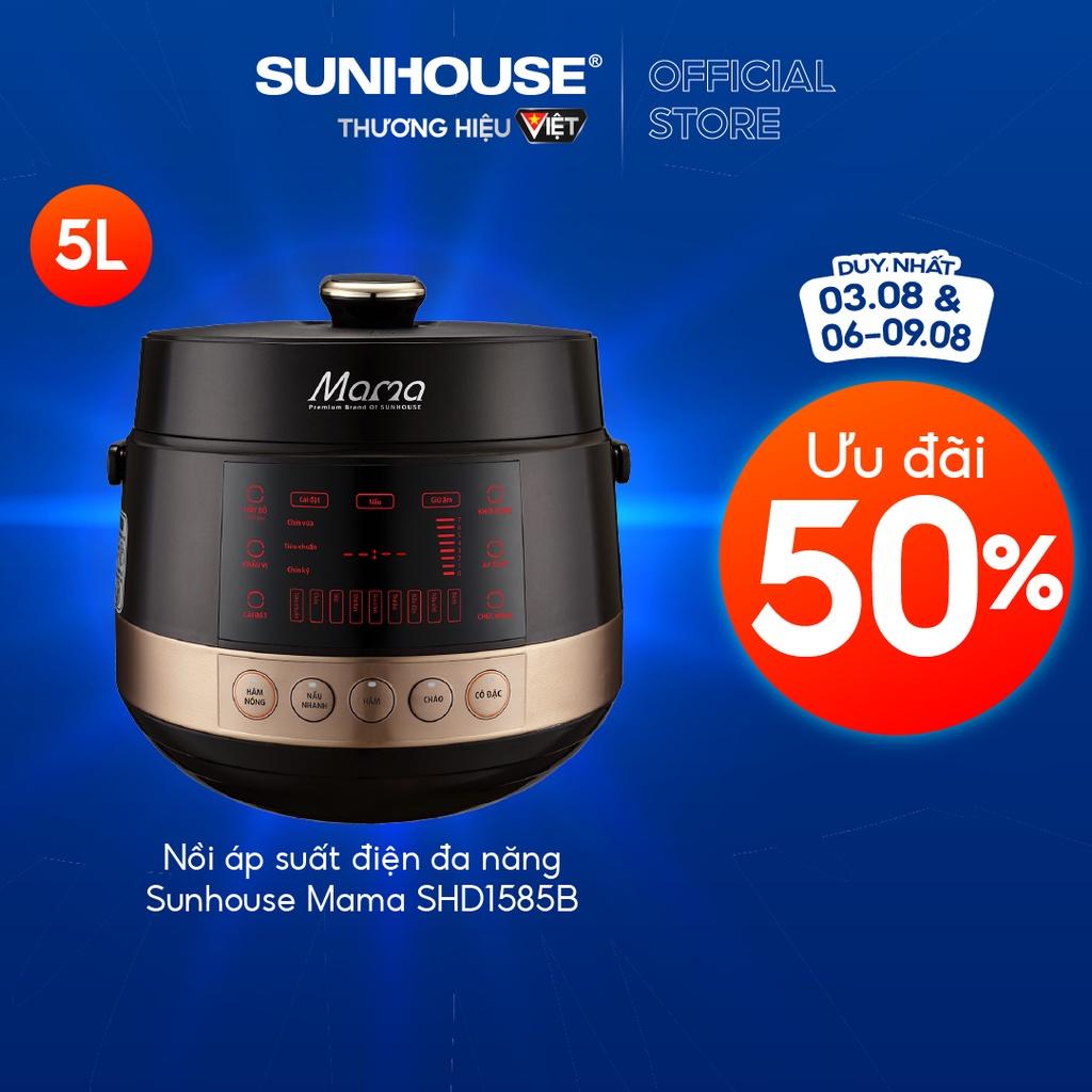 Nồi áp suất điện tử đa năng 5L Sunhouse Mama SHD1585B - hàng chính hãng