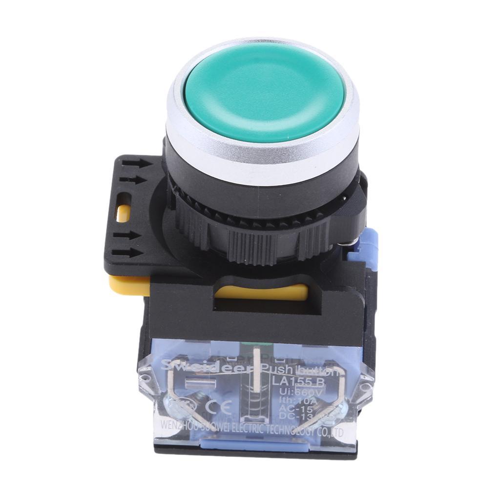 New 660V 10A Self-Locking Push Button Switch 22mm Mounting IP54 Waterproof