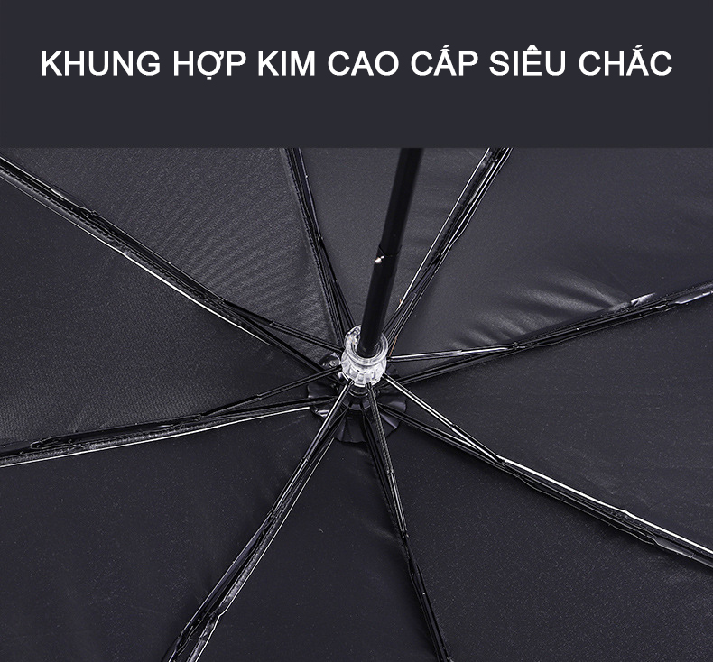 Ô Dù Tự Động Hai Chiều Gấp Gọn ALUVI OD06 - Vải Chống Nước, Cản Tia UV