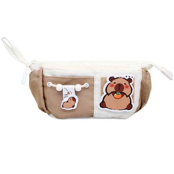 Bóp Viết Vải Capybara - Shunde 8140 - Màu Nâu