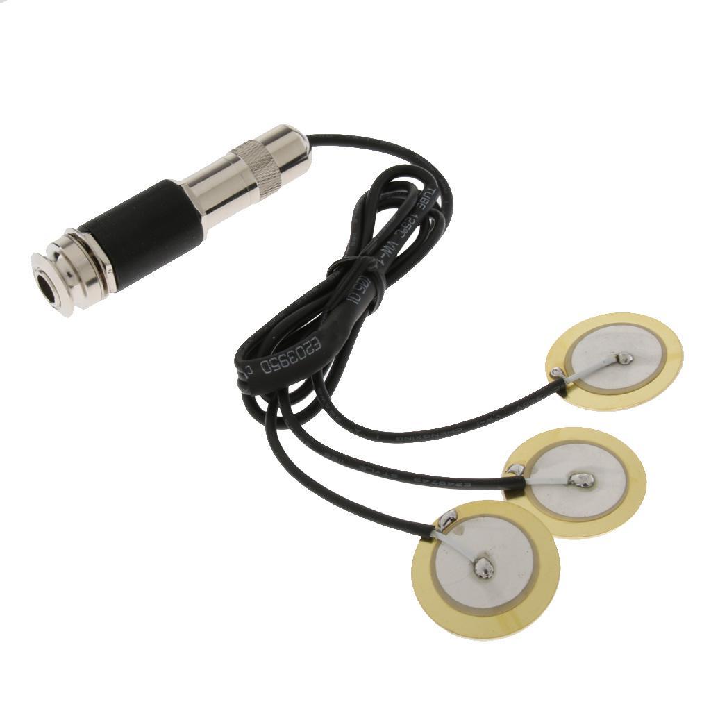 Transducer Pickup End Pin For Acoustic Guitar Ukulele Mandolin Parts