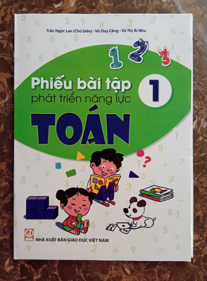 Sách - Combo Phiếu bài tập phát triển năng lực Toán - Tiếng Việt Lớp 1