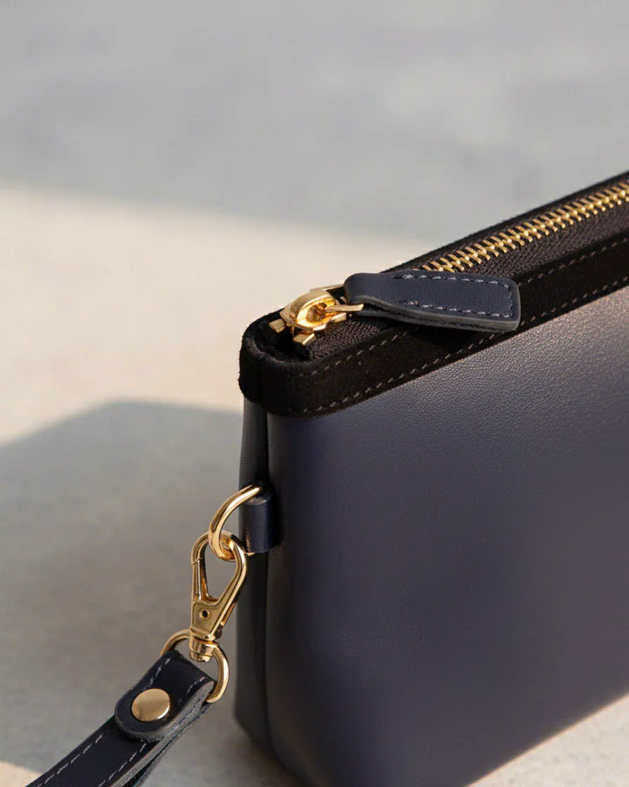 Ví Cấm Tay Da Bò Ý, Ví Cầm Tay Đa Năng Clutch thời trang thiết kế Hity ACC001