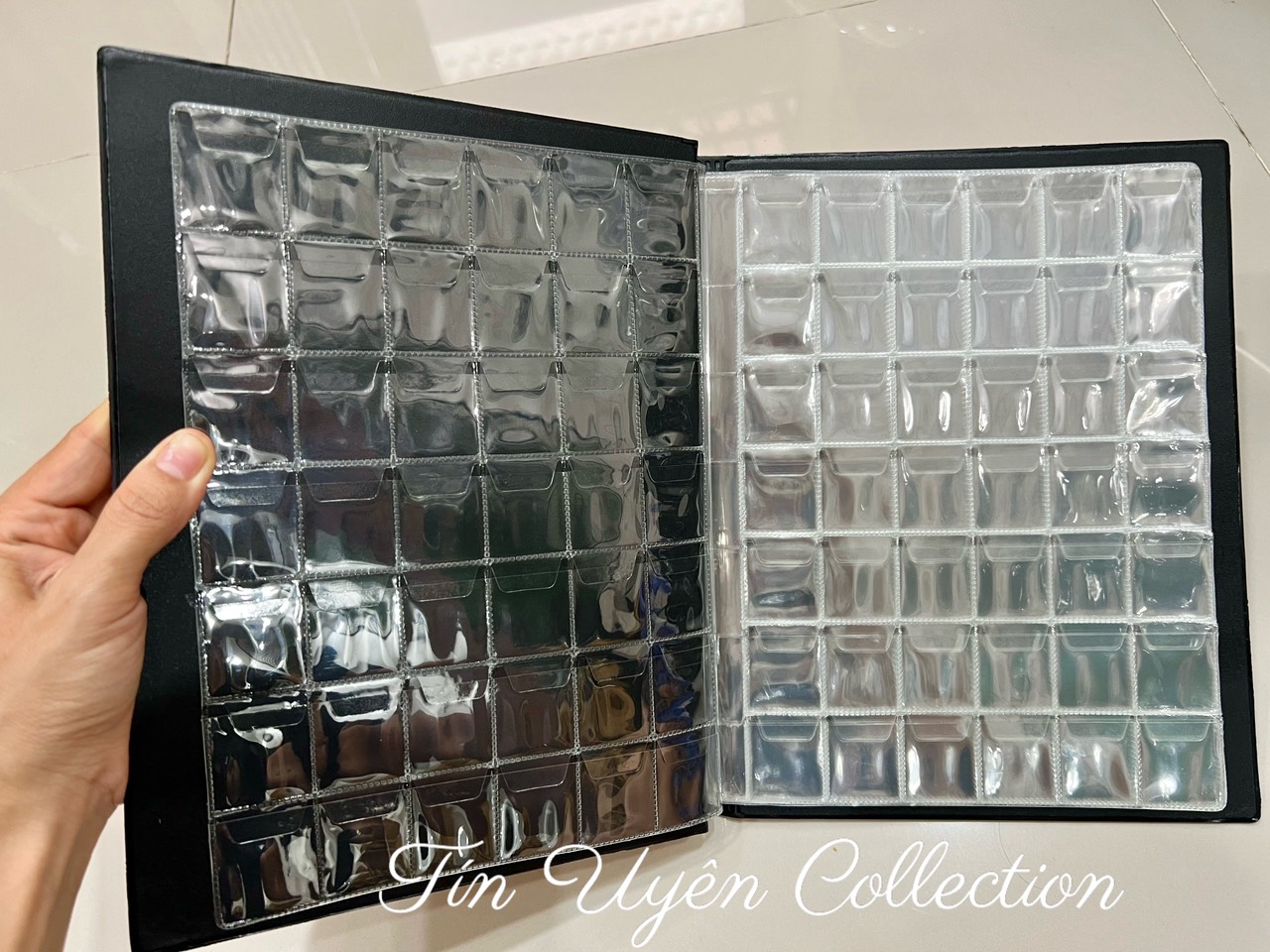 Album Đựng Xu 420 Ô kích thước nhỏ 3 x 3 cm mỗi ô thích hợp đựng xu nhỏ