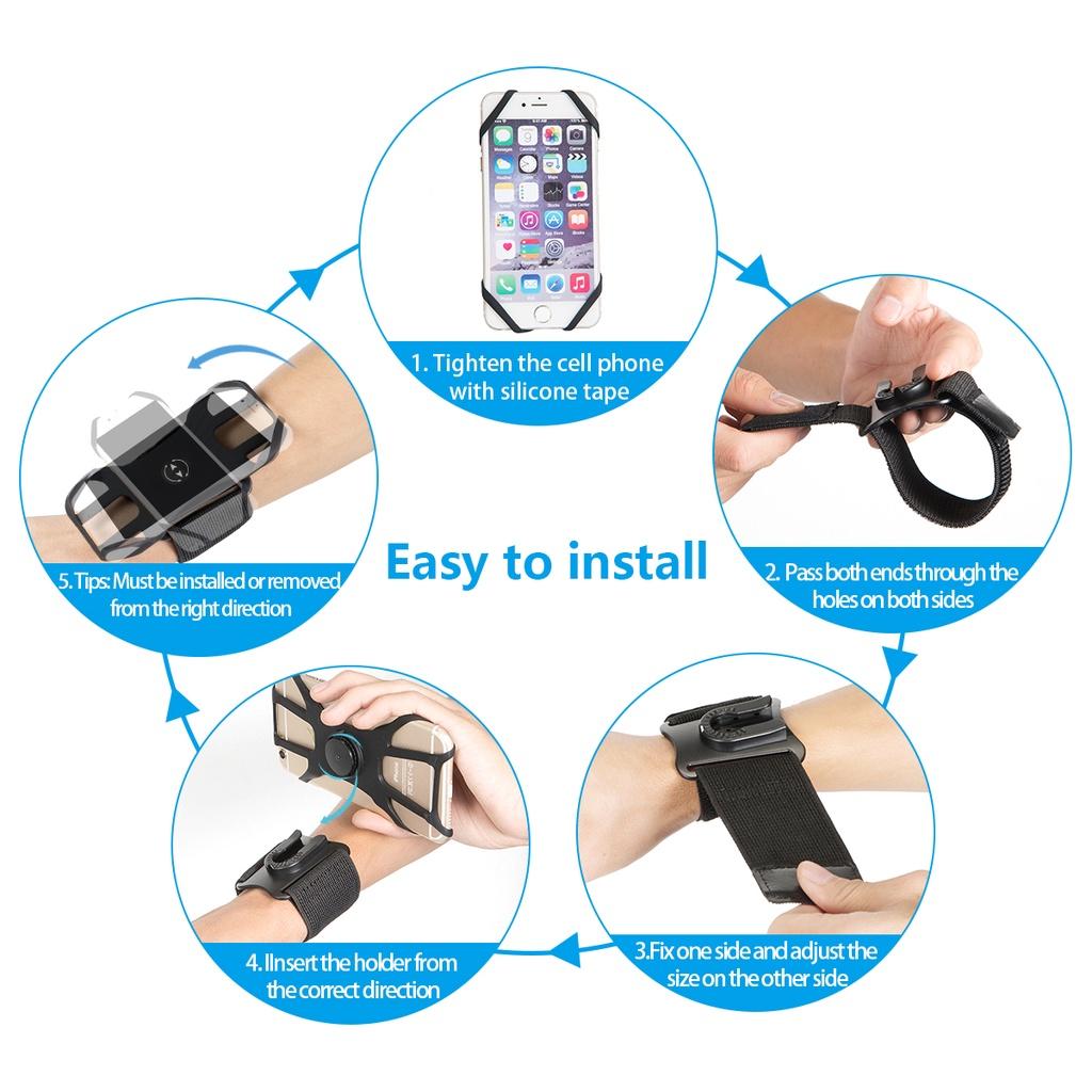 Giá Đỡ Điện Thoại Gắn Tay Lái Xe Đạp/Xe Máy Thông Dụng
