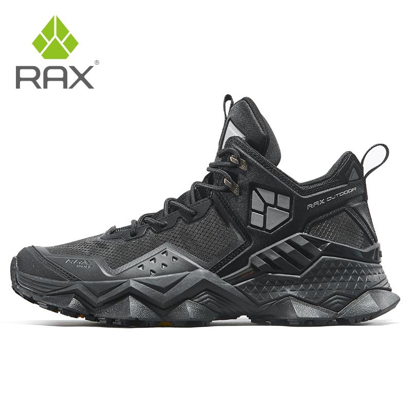 Rax Nam Chống Nước Giày Đi Bộ Đường Dài Thoáng Khí Đi Bộ Đường Dài Giày Đi Bộ Giày Giày Thể Thao Giày Chiến Thuật Giày Color: Black Shoe Size: '47